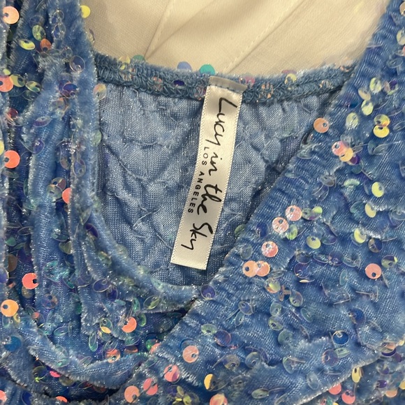 Lucy in the sky blue sequin dress - Picture 3 of 3